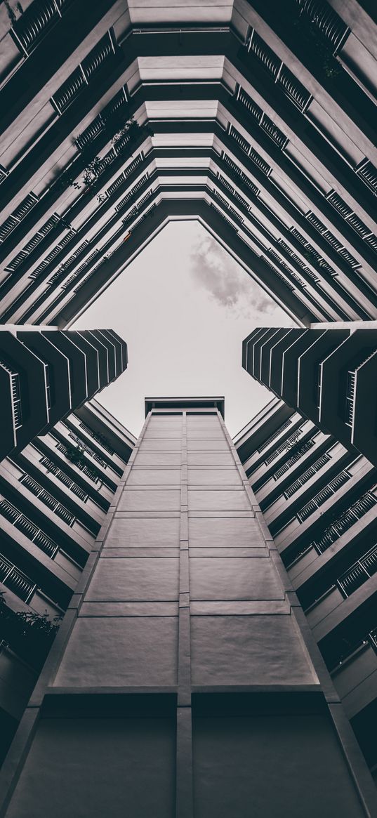 architecture, buildings, bottom view