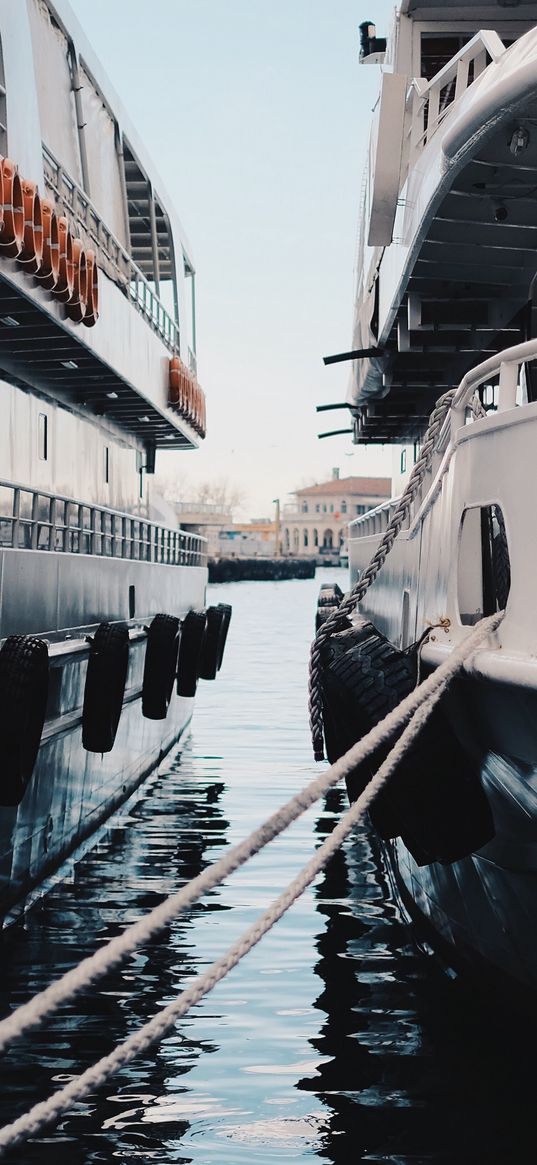 ships, yachts, sea, wharf