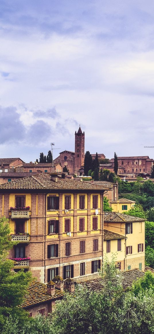 siena, italy, province, trees, buildings