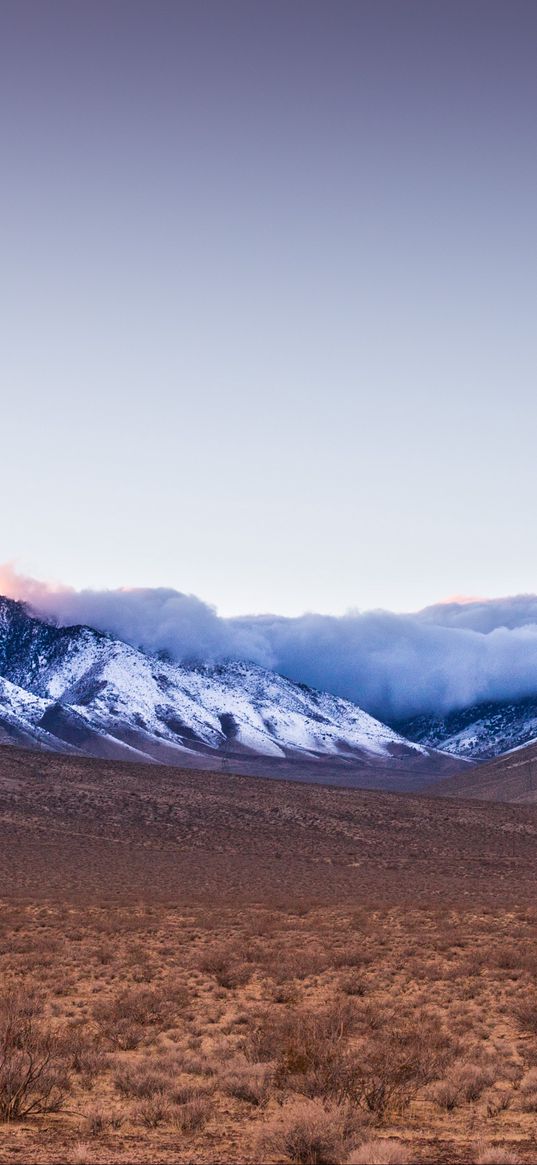 owens peak wilderness, onyx, usa, mountains, fog