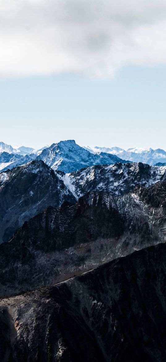 askom mountain, canada, peak, snow-capped