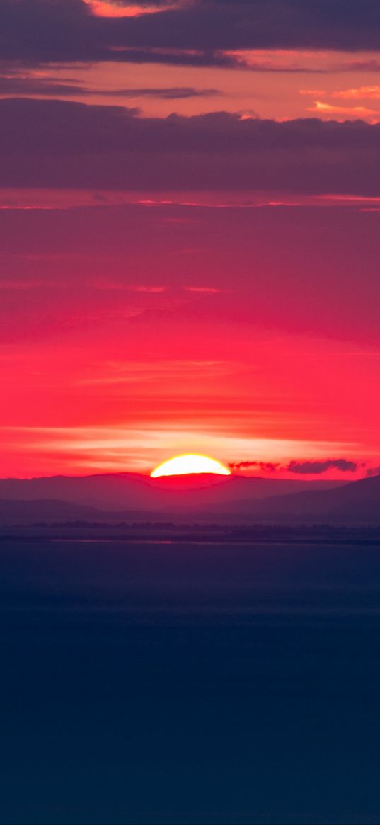 sunset, sky, greece, horizon