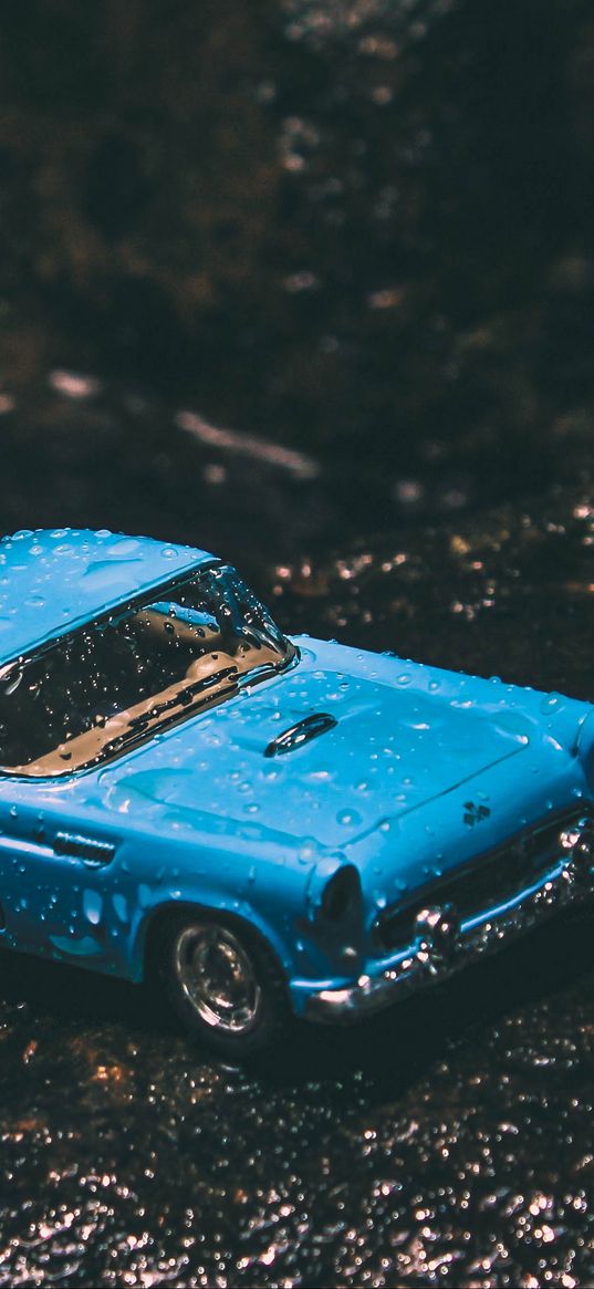 car, model, toy, retro, moisture