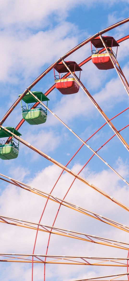 ferris wheel, attraction, sky