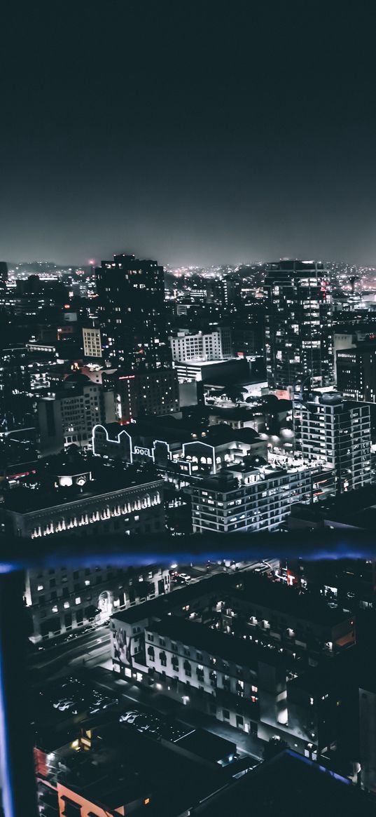 los angeles, united states, night city, buildings