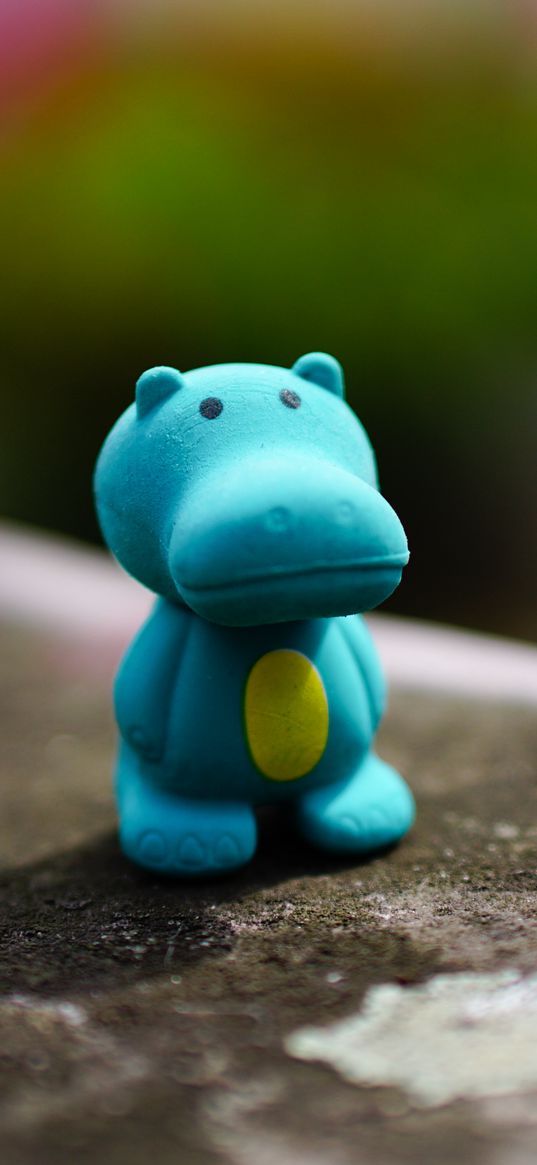 hippopotamus, toy, figurine, shadow