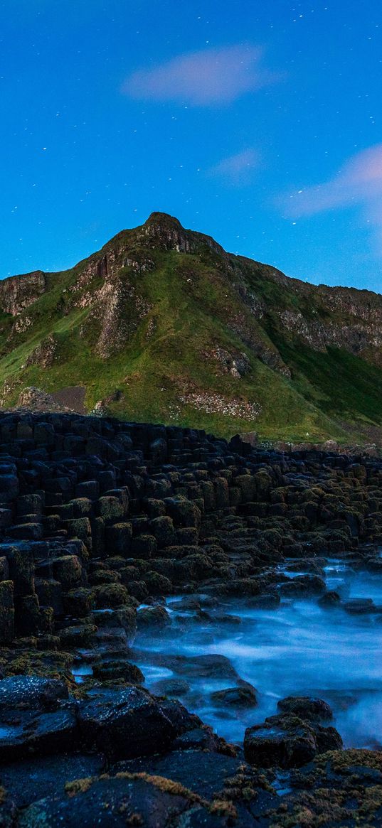 giants causeway, bushmills, shore, stones