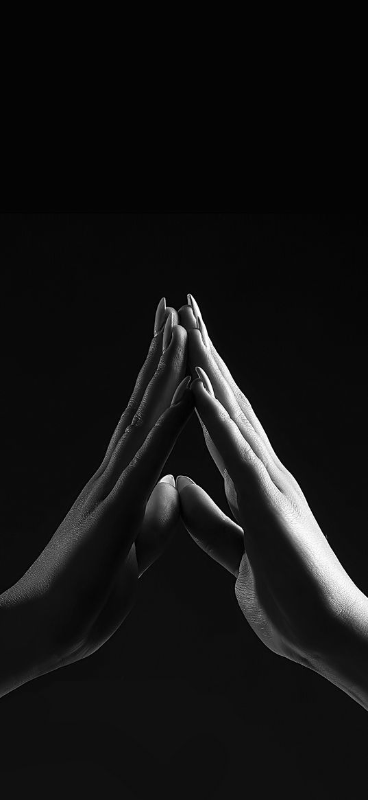 hands, fingers, bw