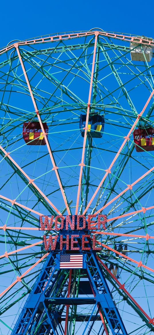 ferris wheel, attraction, city, entertainment