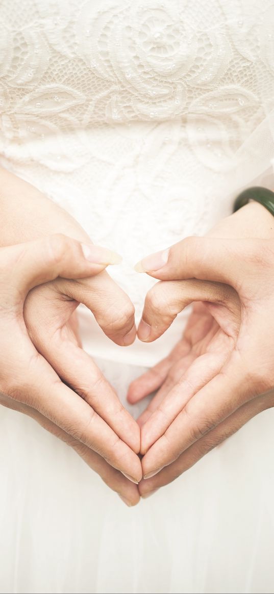 wedding, hands, heart, love, romance