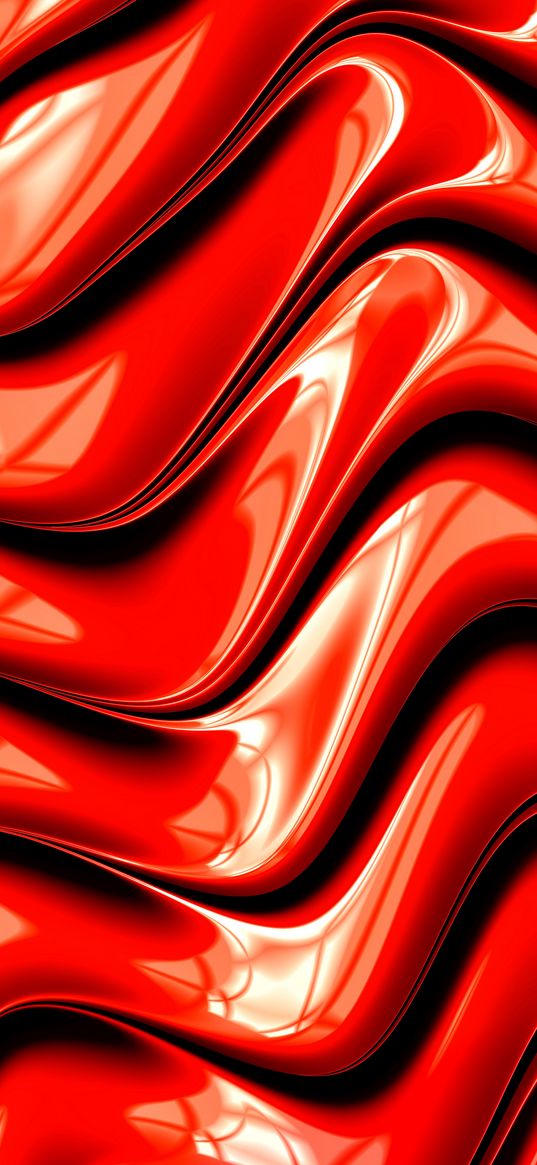 fractal, graphic, red, surface