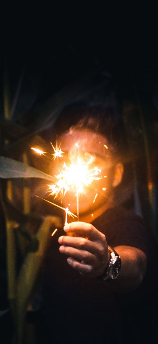 bengali fire, hand, person, holiday