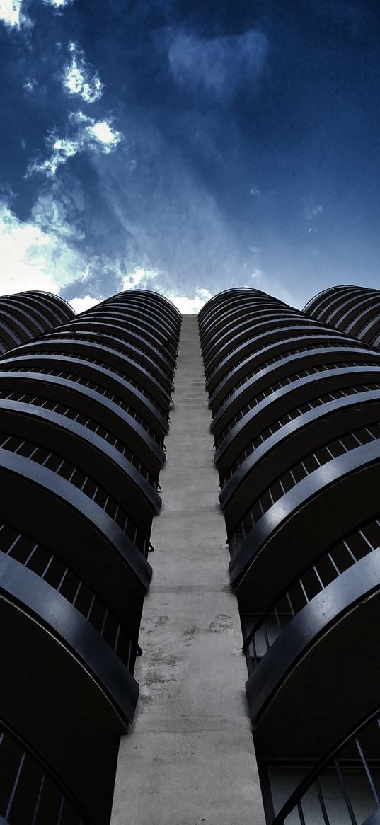 building, facade, architecture, bottom view