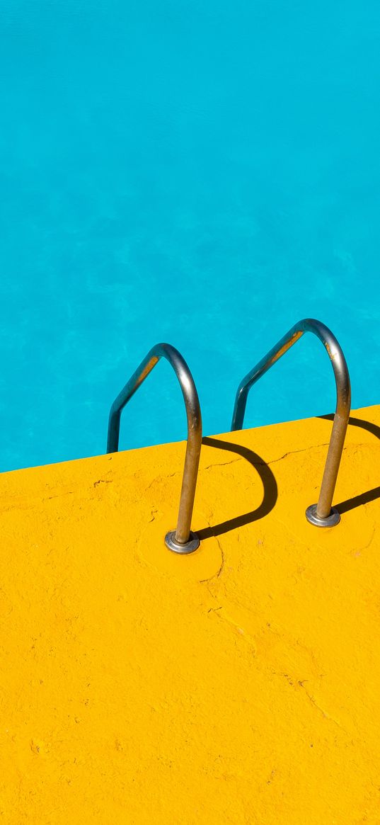 handrail, swimming pool, water, minimalism