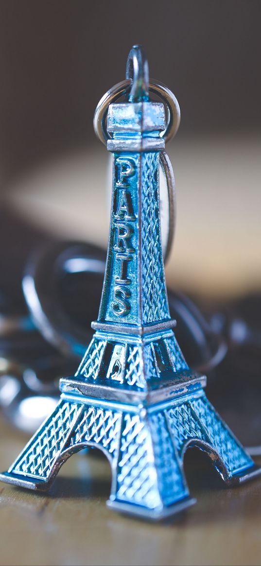 eiffel tower, keychain, decoration