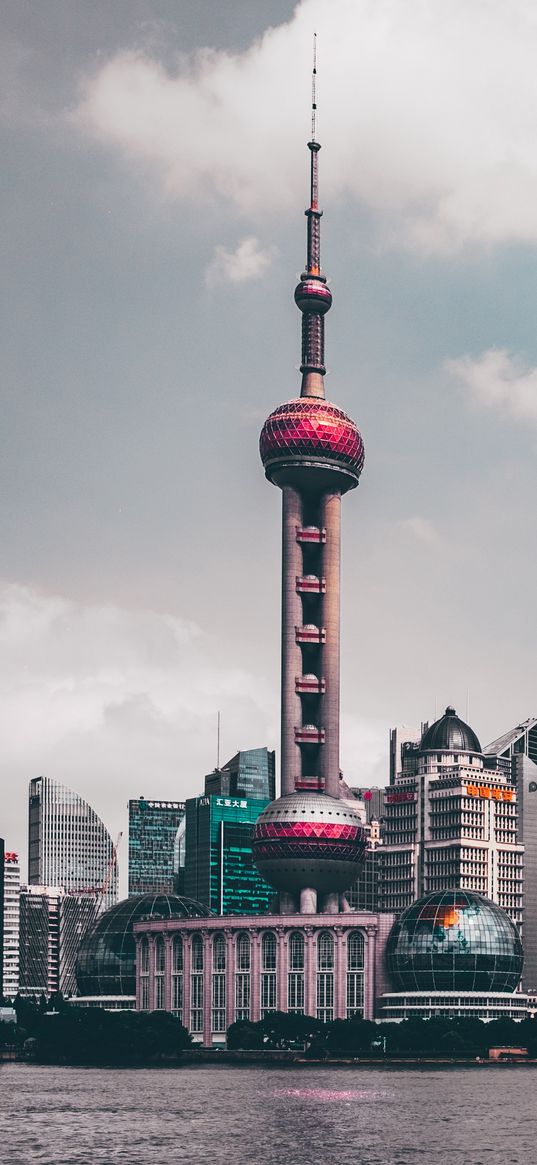 shanghai, china, skyscrapers