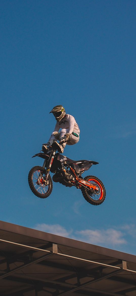 motorcycling, trick, jump