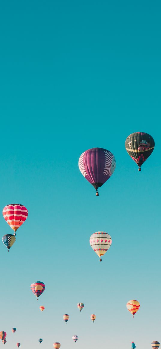 air balloons, flight, sky