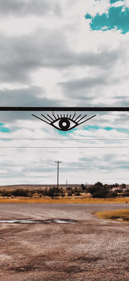 eyes, poles, wires