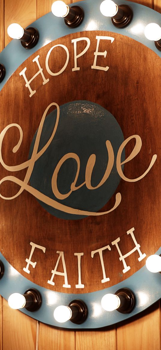 signboard, inscription, love, lamp