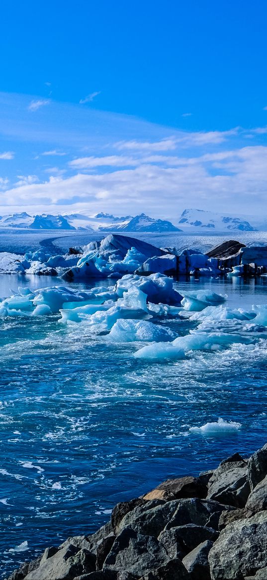 iceland, ice, ocean, shore