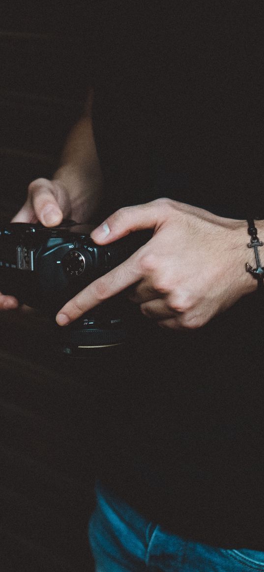 photographer, hands, camera