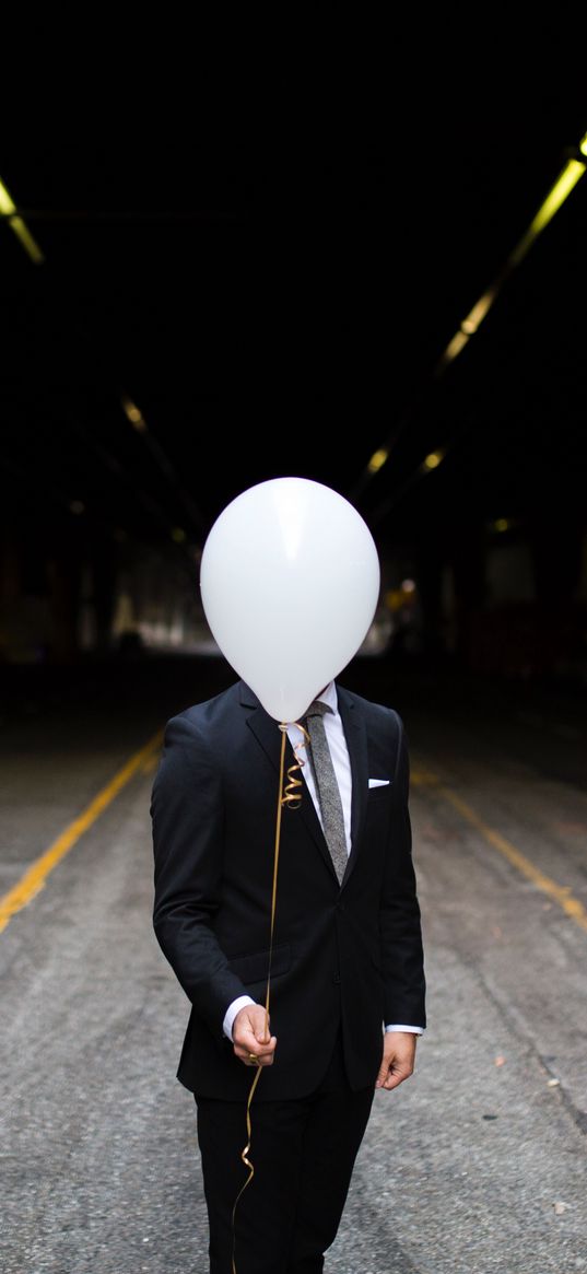 man, balloon, tuxedo