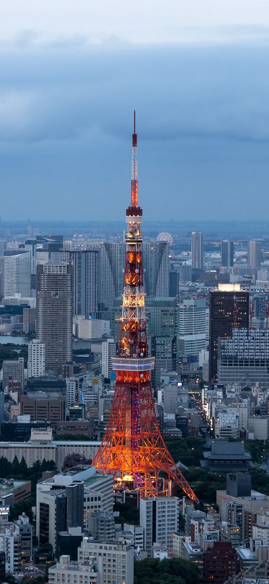 minato, tokyo, skyscrapers, buildings