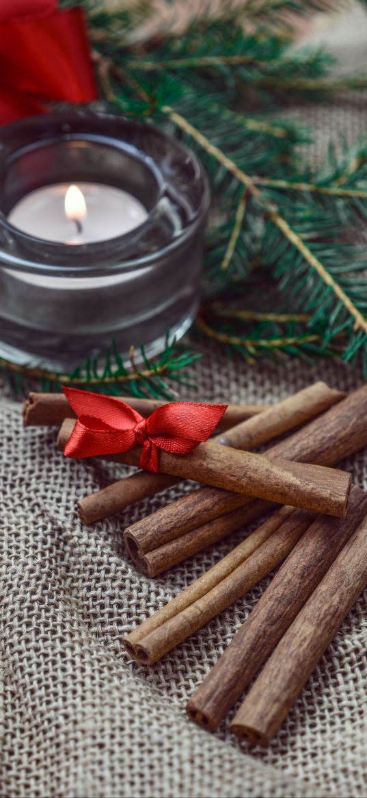 cinnamon, chopsticks, christmas, new year, candle