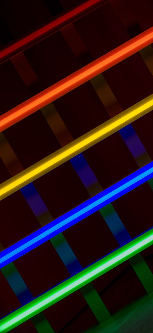 lines, diagonally, multicolored