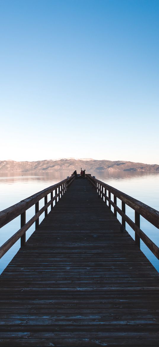 bridge, skyline, sky