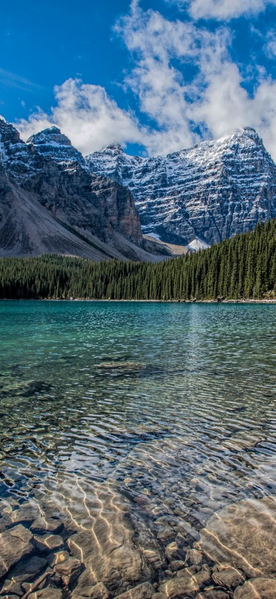 louise, lake, mountains, canada