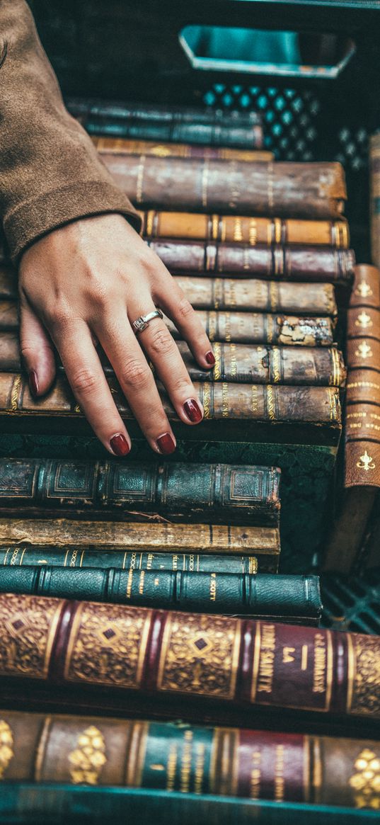 books, hand, manicure