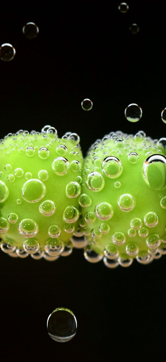 peas, drops, close-up