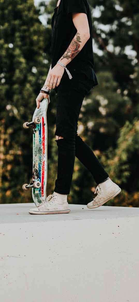 skateboarder, skate, tattoos, boy