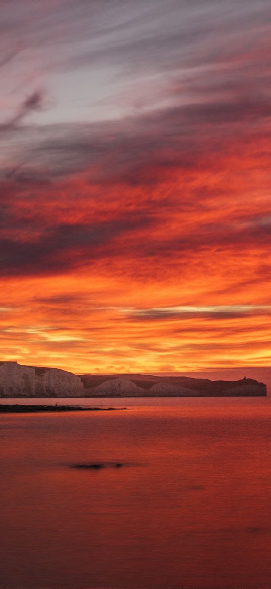 dawn, uplands, skyline, sky