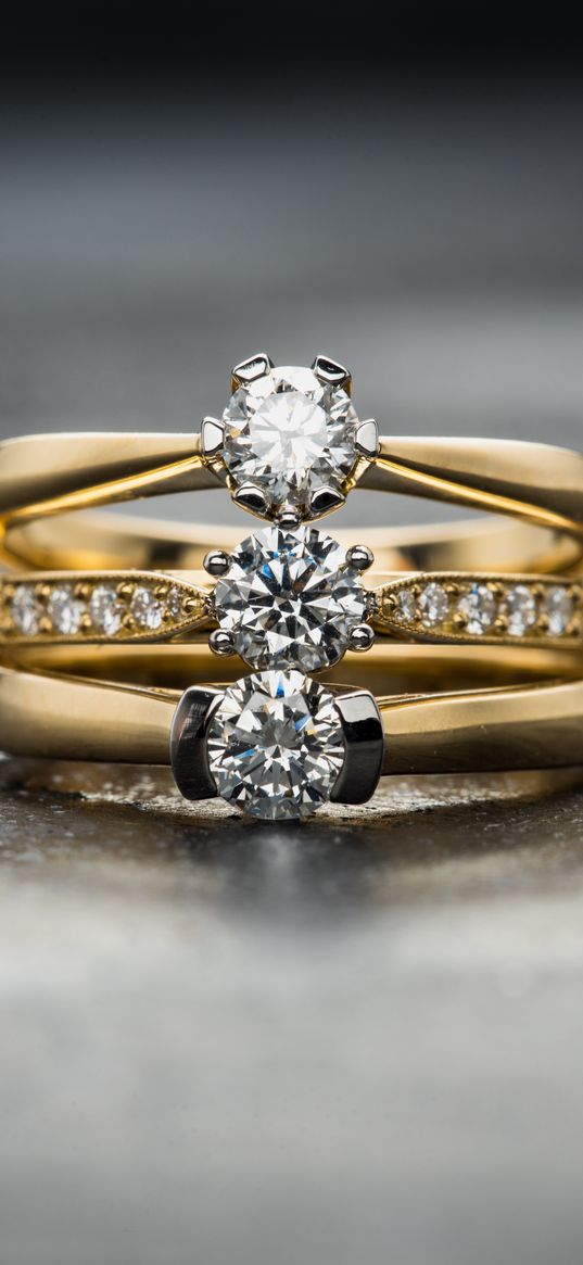 rings, diamonds, decoration