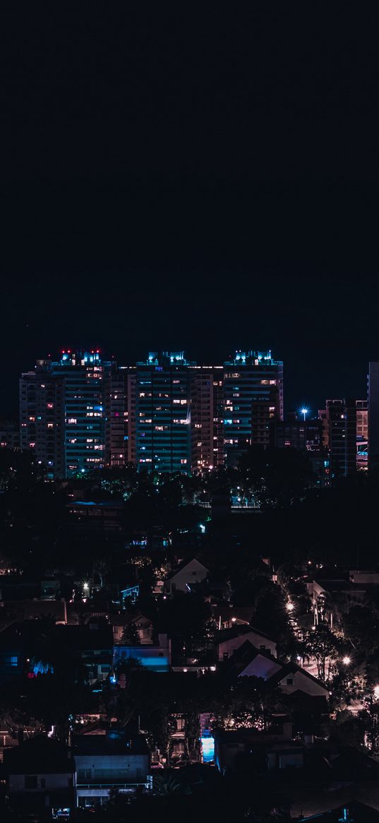 olivos, argentina, night city, buildings, city lights