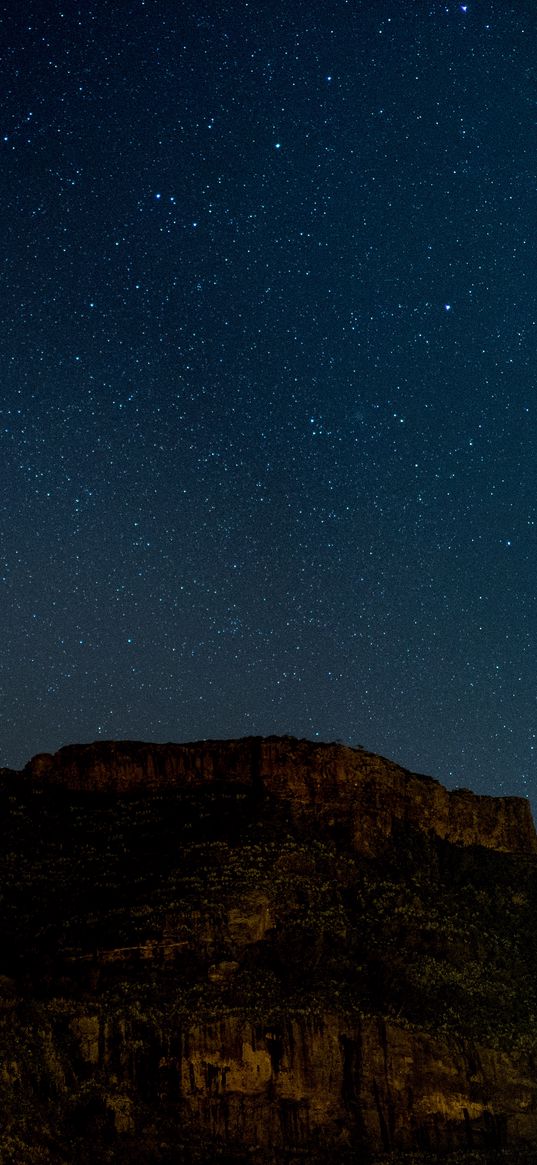 elevation, starry sky, night