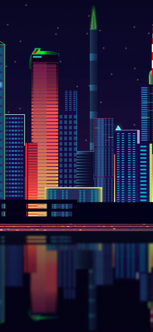 city, vector, panorama