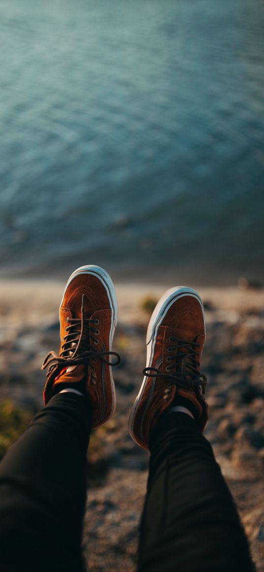 sneakers, legs, blur