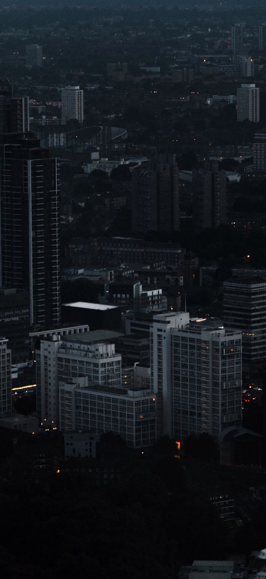 london, united kingdom, night city, skyscrapers