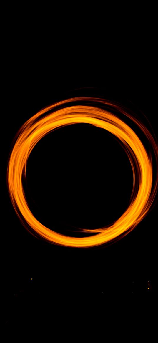 circle, light, portal, dark background