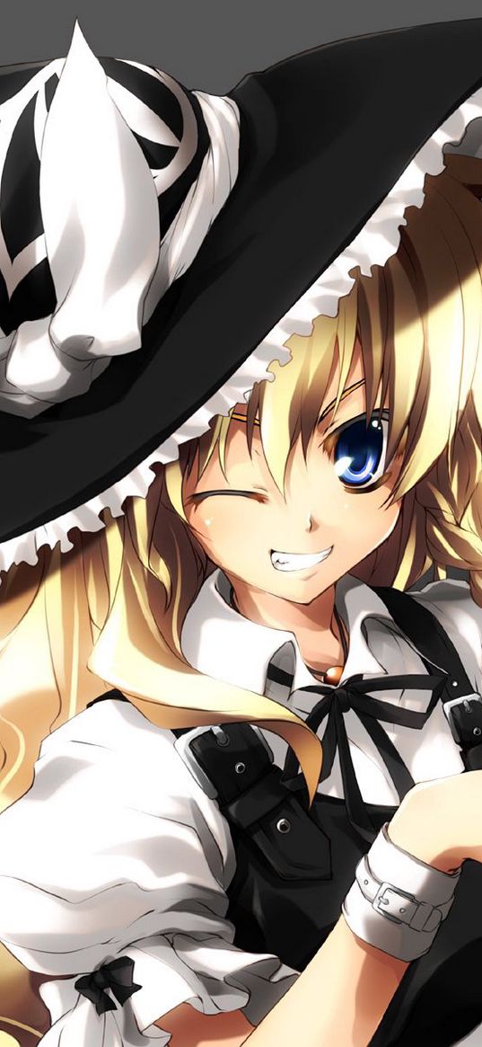 girl, hat, flirt, smile, suit, wizard