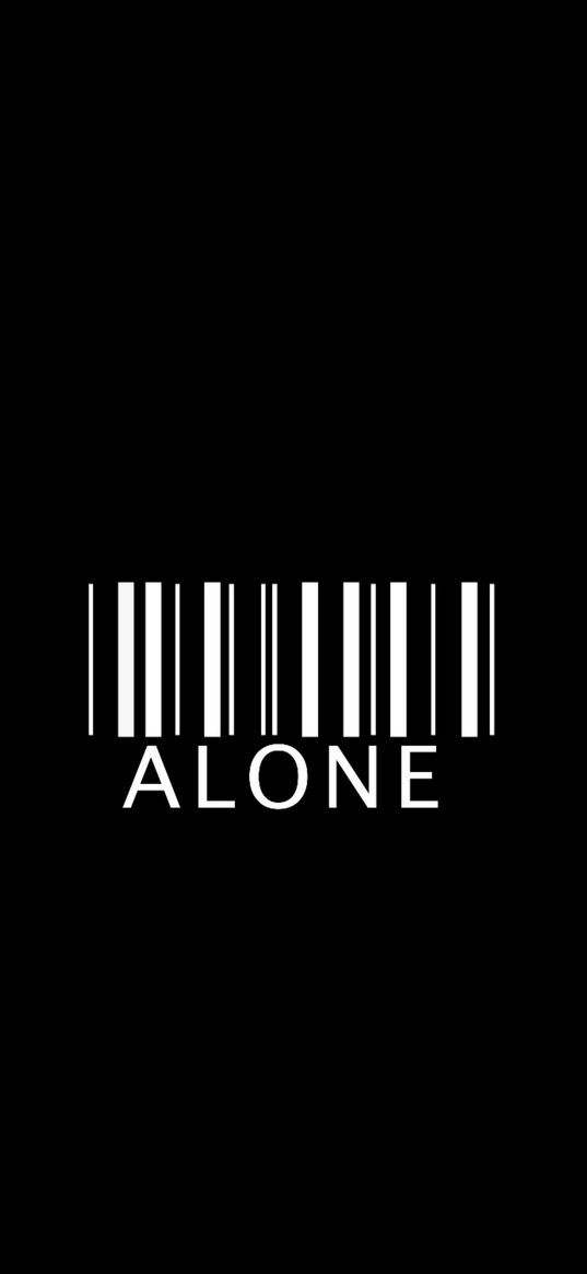 loneliness, inscription, bar code, life