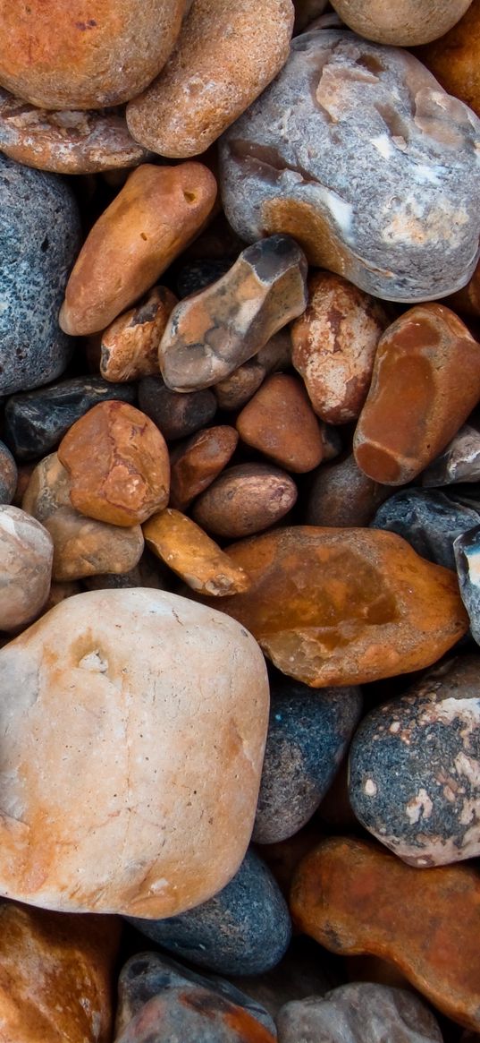 sea stones, form, pebbles, surface