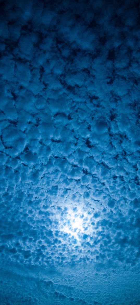 clouds, porous, sky, moon