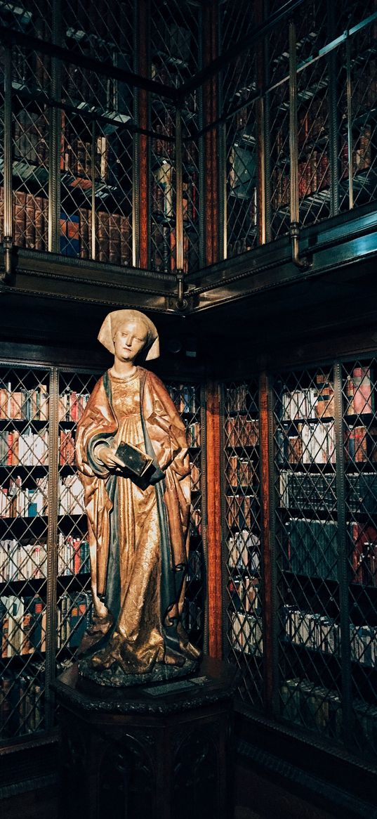 sculpture, library, museum