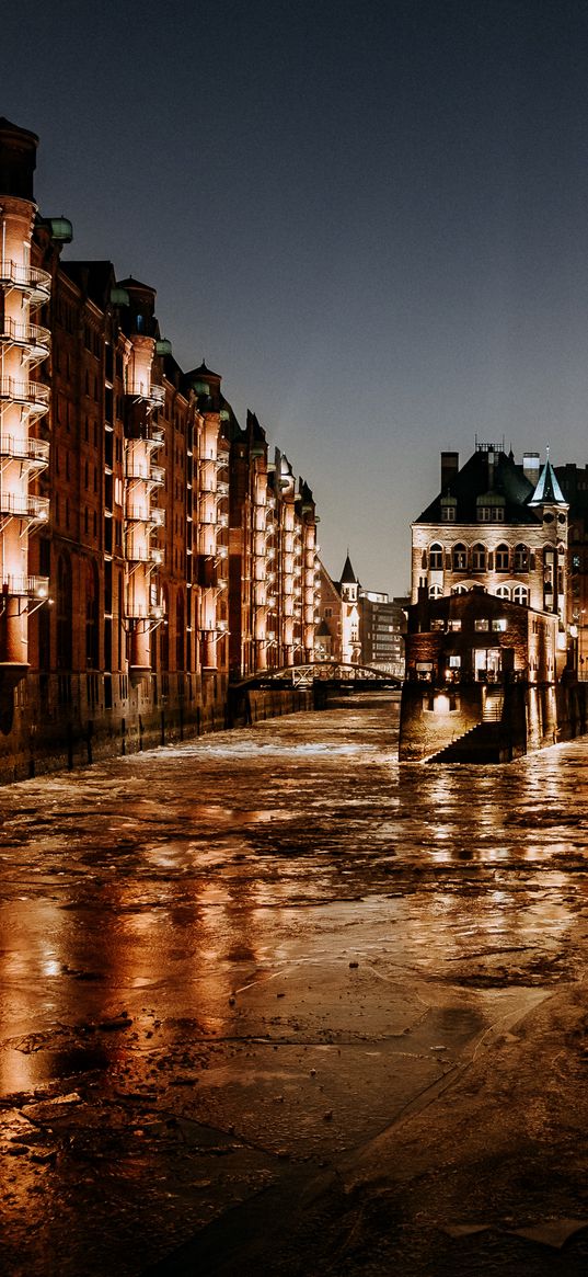 night city, street, building, road, hamburg