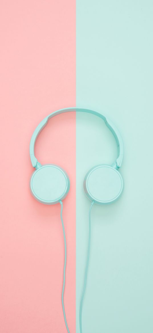 headphones, minimalism, pastel, pink